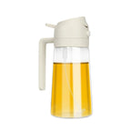 2 in 1 oil dispenser bottle combining pour and spray