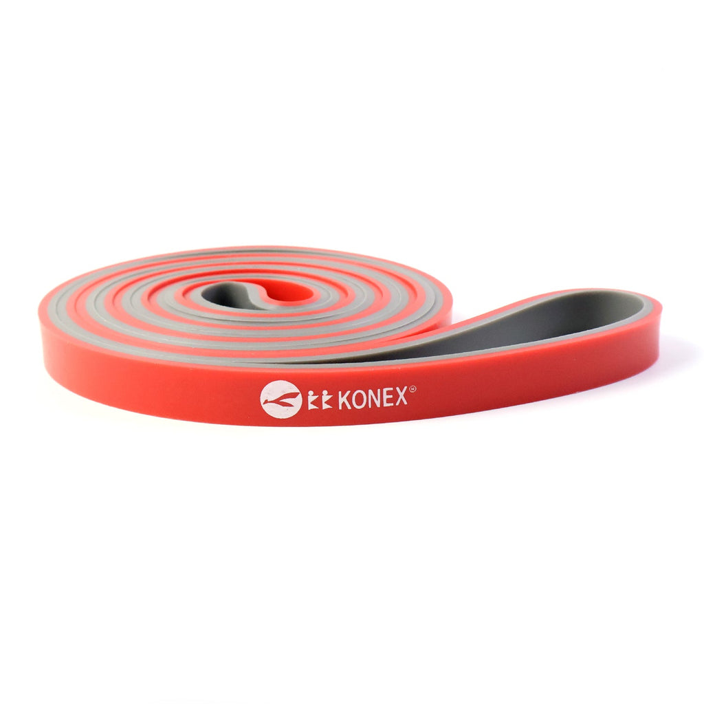 Fitness loop band in use for strength and mobility exercises