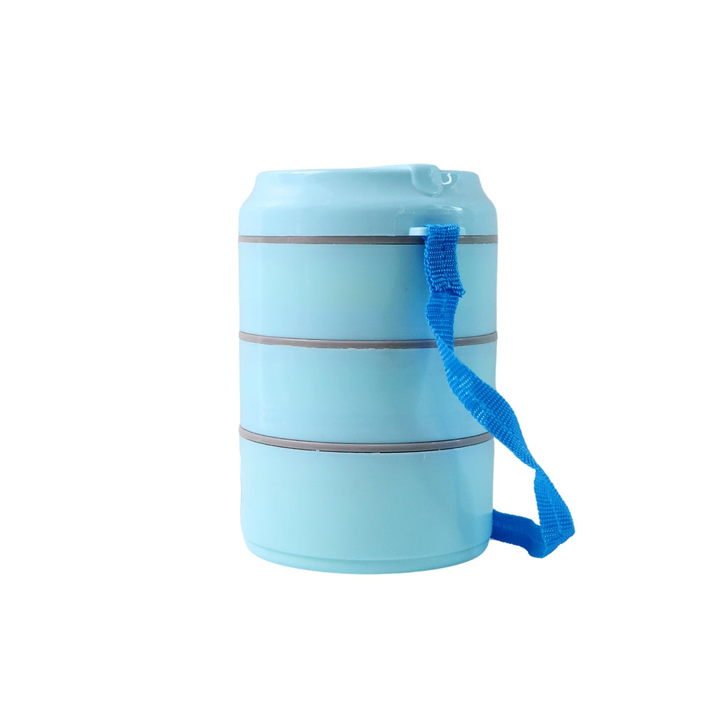 Steel-lined compartment inside insulated lunch box for better temperature retention