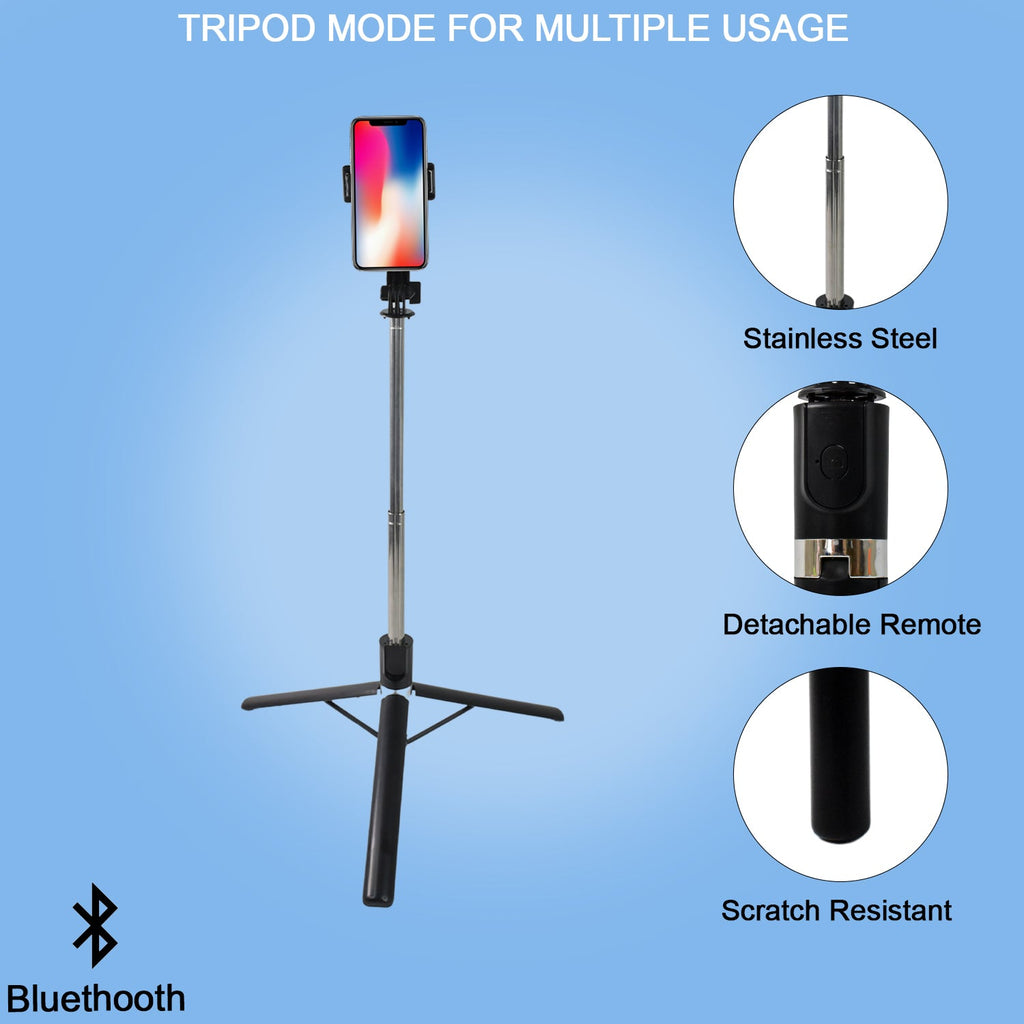 Tripod stand base with anti-slip feet for stable smartphone photography