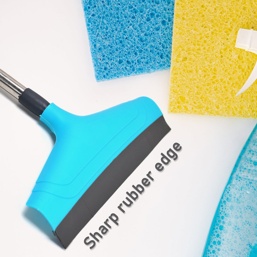 Pro Clean telescopic floor wiper head and handle for efficient cleaning.