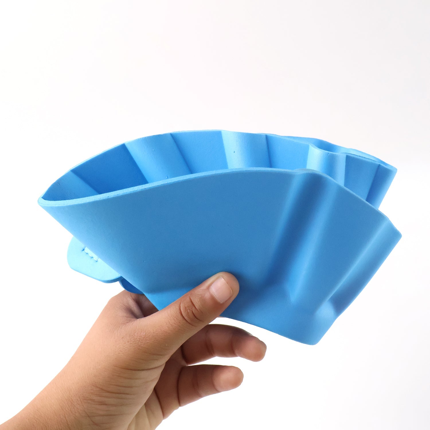 Flexible material ensures comfortable fit of baby shower hat