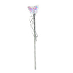 Child modeling the playful multi-color butterfly wings and a star wand.
