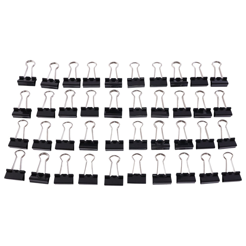 Compact 19 mm heavy-duty binder clips ideal for paperwork