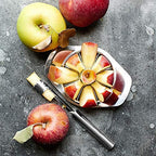 Durable stainless steel apple cutter, designed for long-lasting kitchen use.