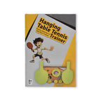Close-up of the hanging table tennis swing trainer mechanism and adjustable cord.