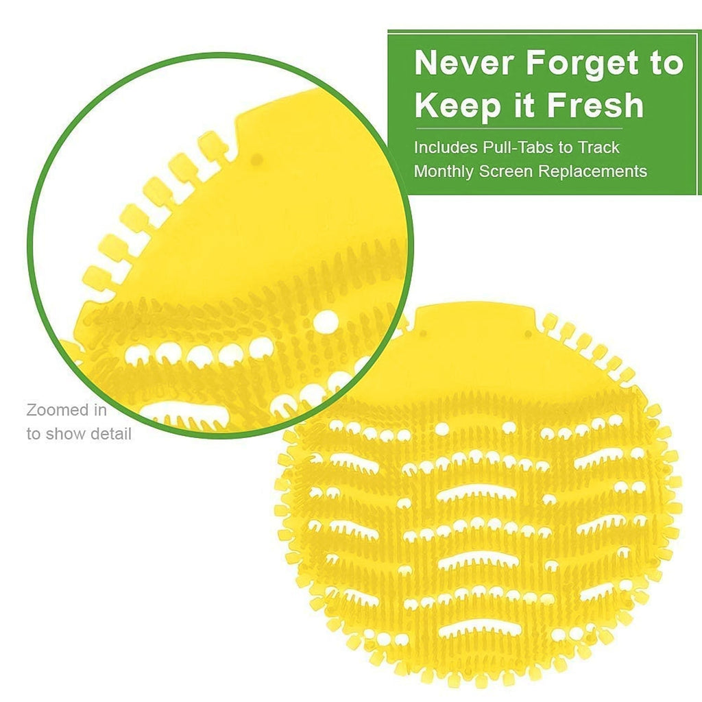 Anti-splash urinal screen mat made from flexible polymer for hygienic washroom maintenance