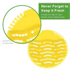 Anti-splash urinal screen mat made from flexible polymer for hygienic washroom maintenance