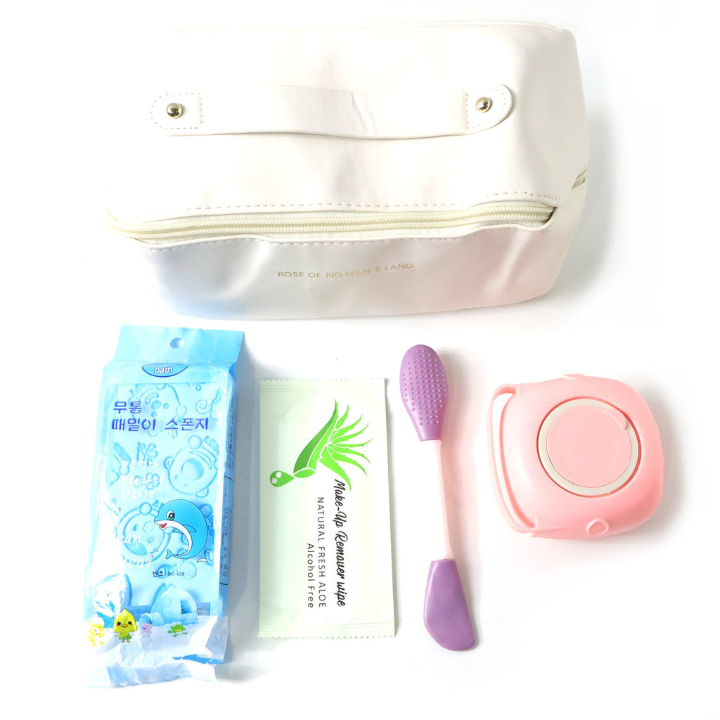 Makeup remover wipes for quick freshness in travel hygiene combo