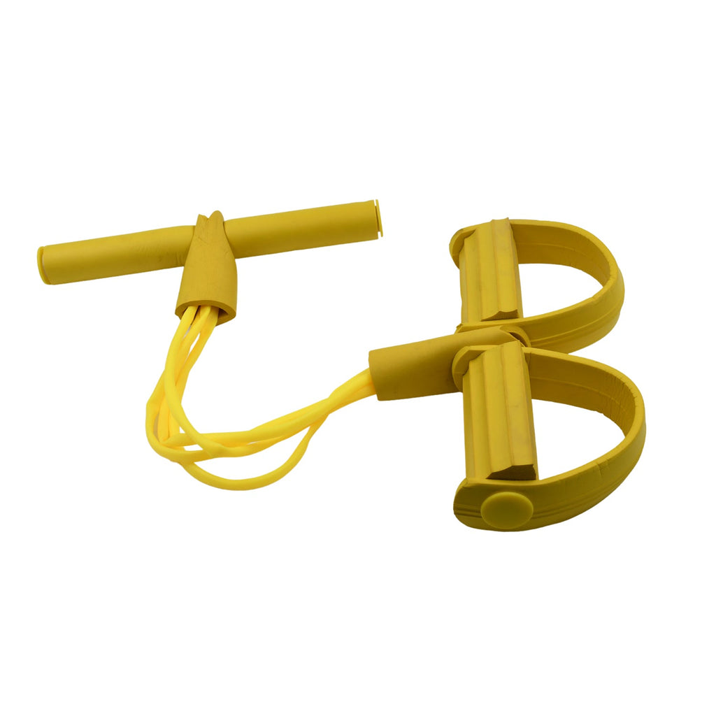 Various exercises for a full body workout using the resistance band exerciser.