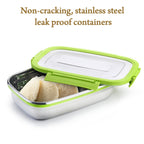 Securely closed Ganesh Stainless Steel Lunch Pack, ideal for travel.