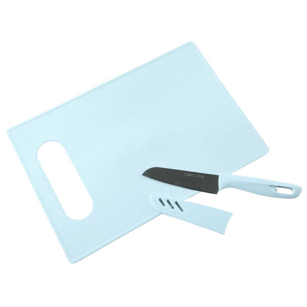 Complete kitchen chopping board set with practical knife for daily kitchen use