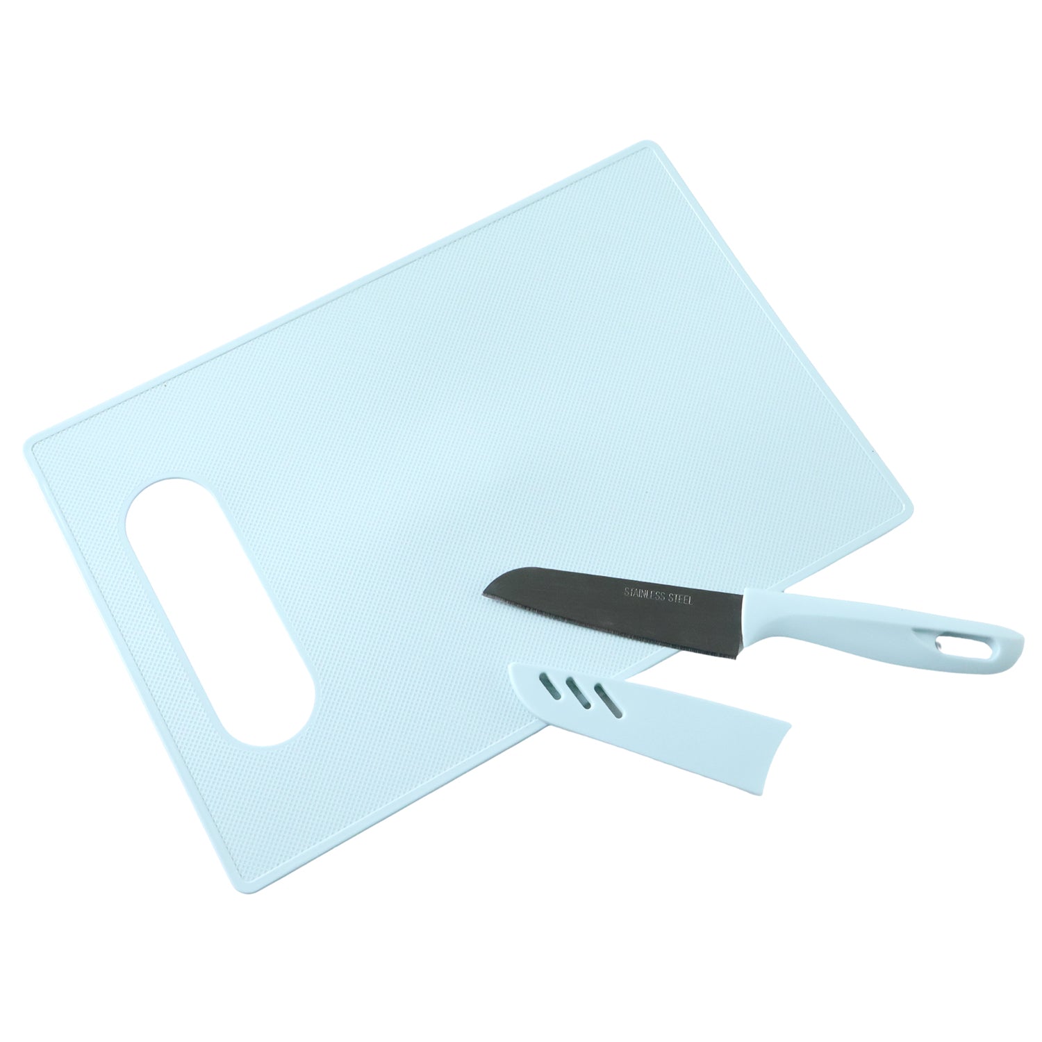 Complete kitchen chopping board set with practical knife for daily kitchen use