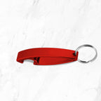 Keyring attached to metal bottle opener for easy carrying