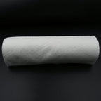 Printed kitchen tissue roll from Velvet Wipe, highlighting its thickness and design.