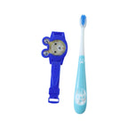 Kids playful toothbrush with watch toy accessory