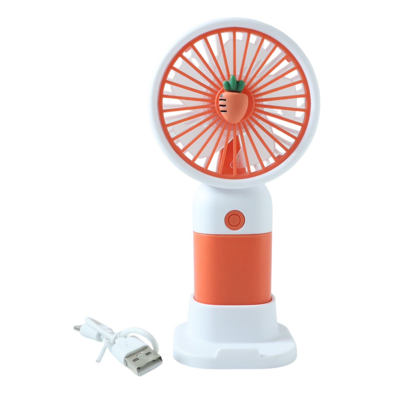 Portable rechargeable mini fan for travel or desk use
