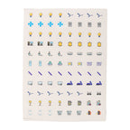 Sticker set for fast and clear identification on electric switch panels