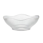 Plastic basket storing fresh vegetables