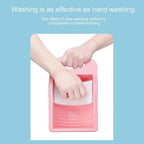 Lightweight socks washing board, ideal for travel and quick laundry care.