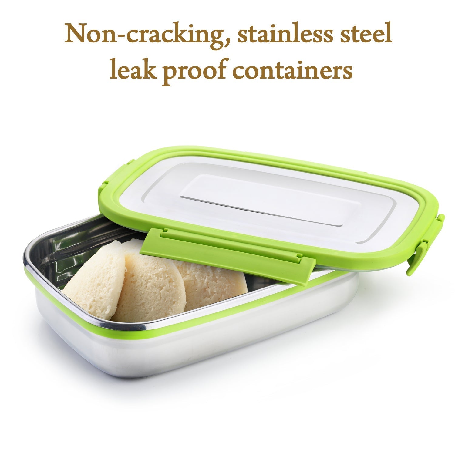 Durable stainless steel lunch container ideal for fresh meals
