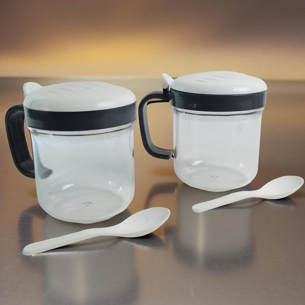 Serving spoons included with Apex 2-piece pickle and dry fruit container set