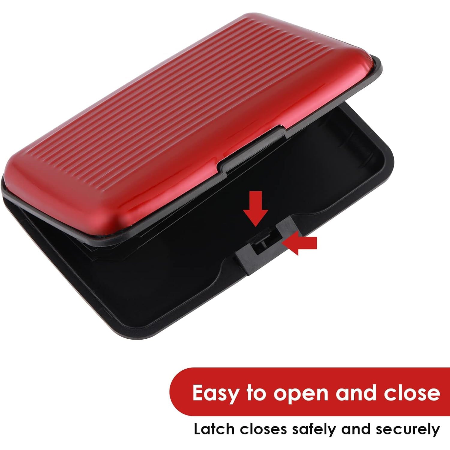 Close-up of the JourneyMate plastic card protector, highlighting its smooth finish and sturdy construction.