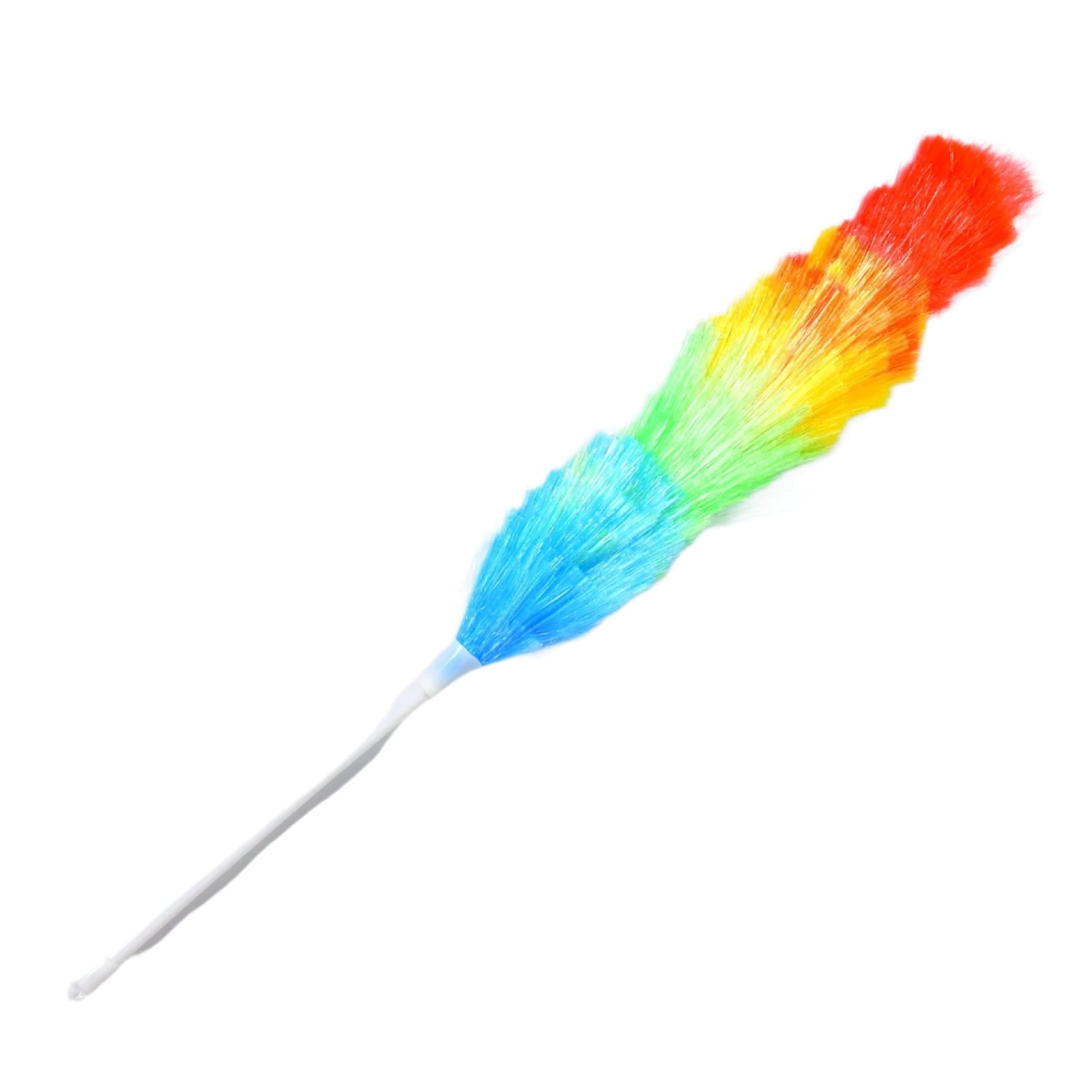 Compact and flexible microfiber duster for intricate spaces.