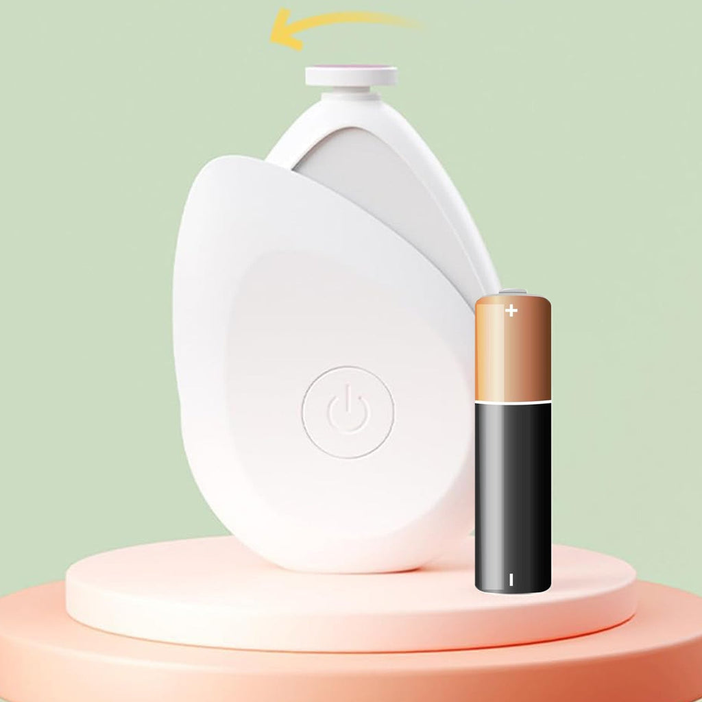 Compact and portable Baby Electric Nail Trimmer, ideal for travel and on-the-go grooming.