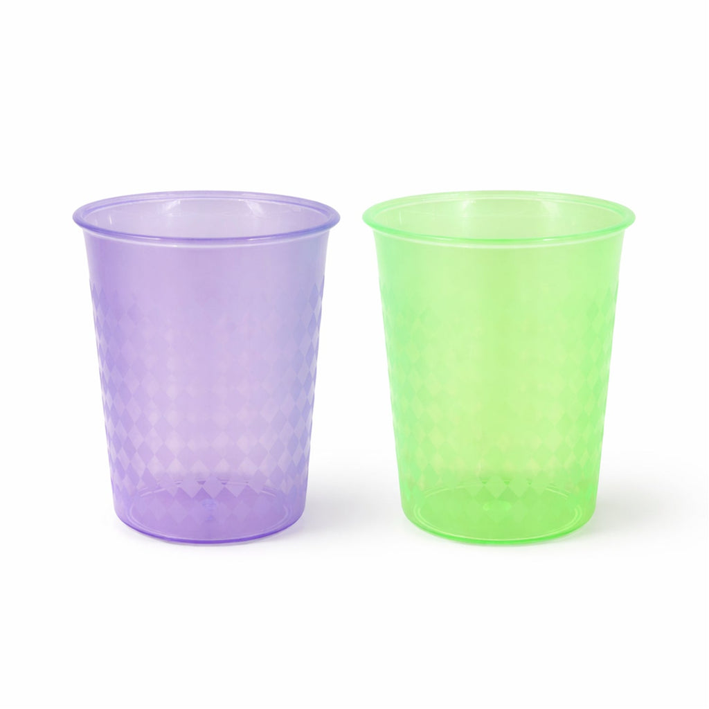 Vibrant mix color plastic juice cup in 200 ML size