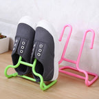 Multiple Shoe Drying Racks stacked, showcasing their space-saving design and versatility.