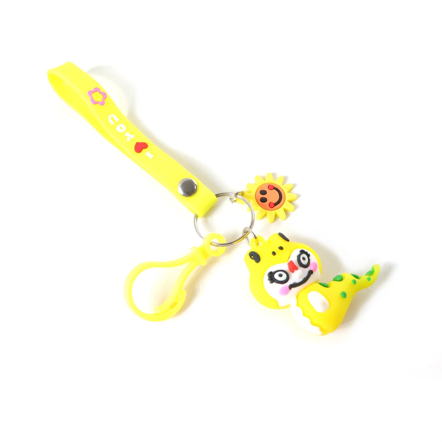 Colorful dinosaur cartoon keychain toy charm for kids