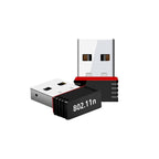 Wi-Fi USB adapter with driver CD for easy installation on PC and laptops