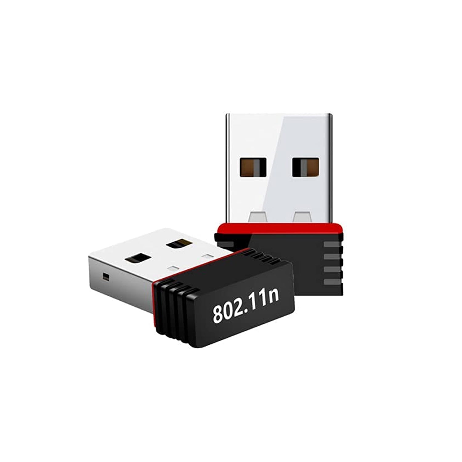 Wi-Fi USB adapter with driver CD for easy installation on PC and laptops