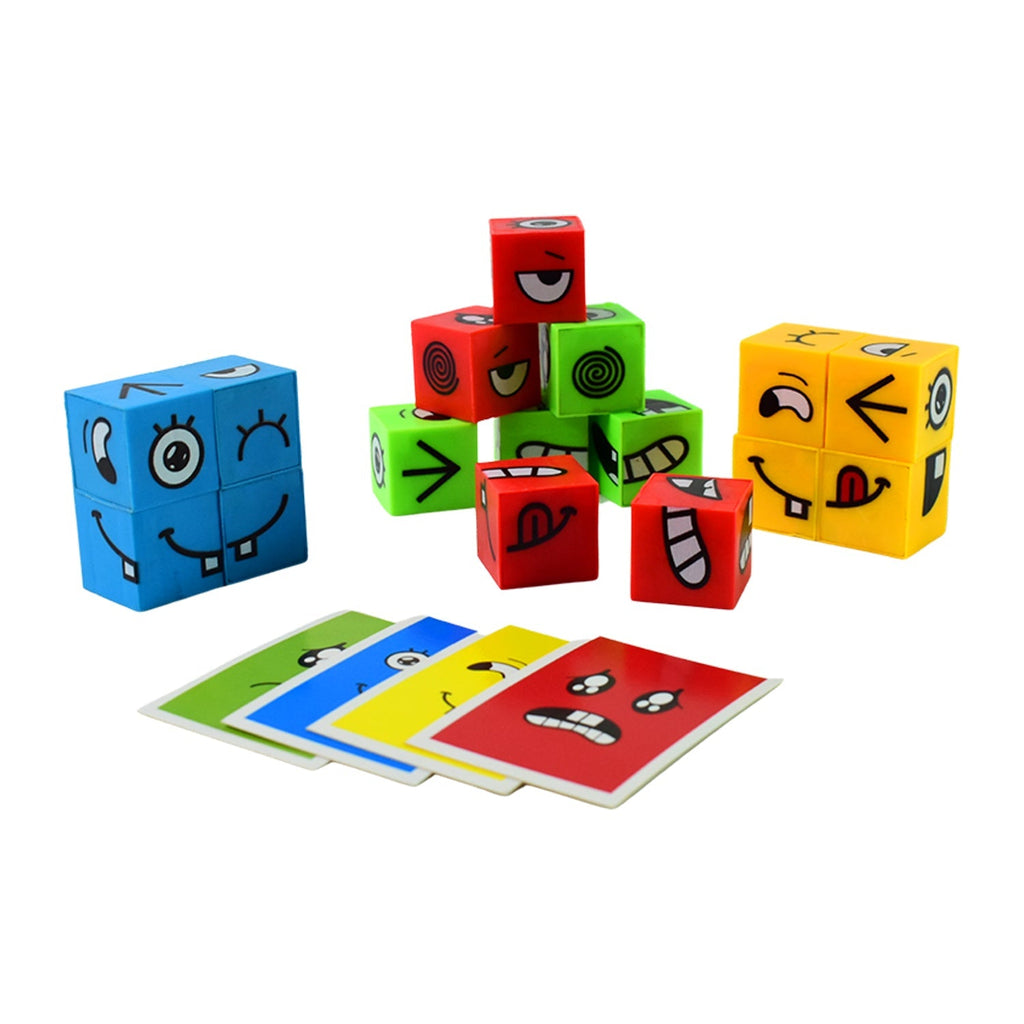Emotions learning cubes toy set for early childhood education