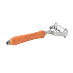 Ergonomic wooden handle of vegetable peeler for comfortable grip