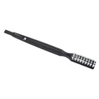 Cleaning brush with a convenient hanging hole for easy storage.