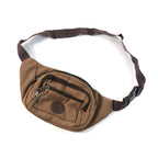Canvas crossbody waist bag with adjustable strap for casual outings