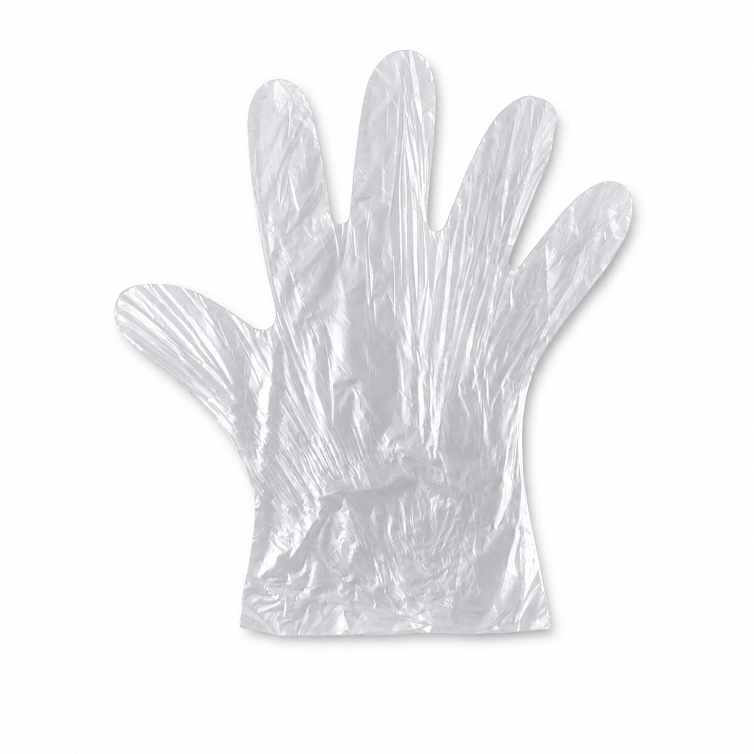Hygienic disposable transparent plastic gloves