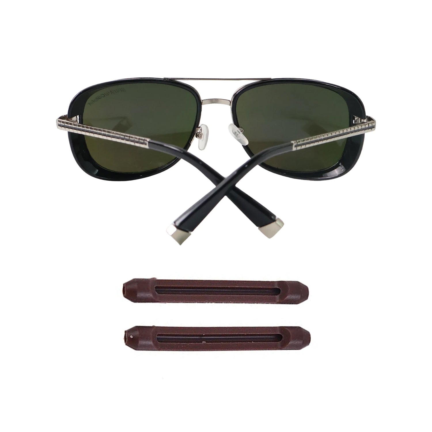 Glasses cleaning cloth and case included in sunglasses protection kit
