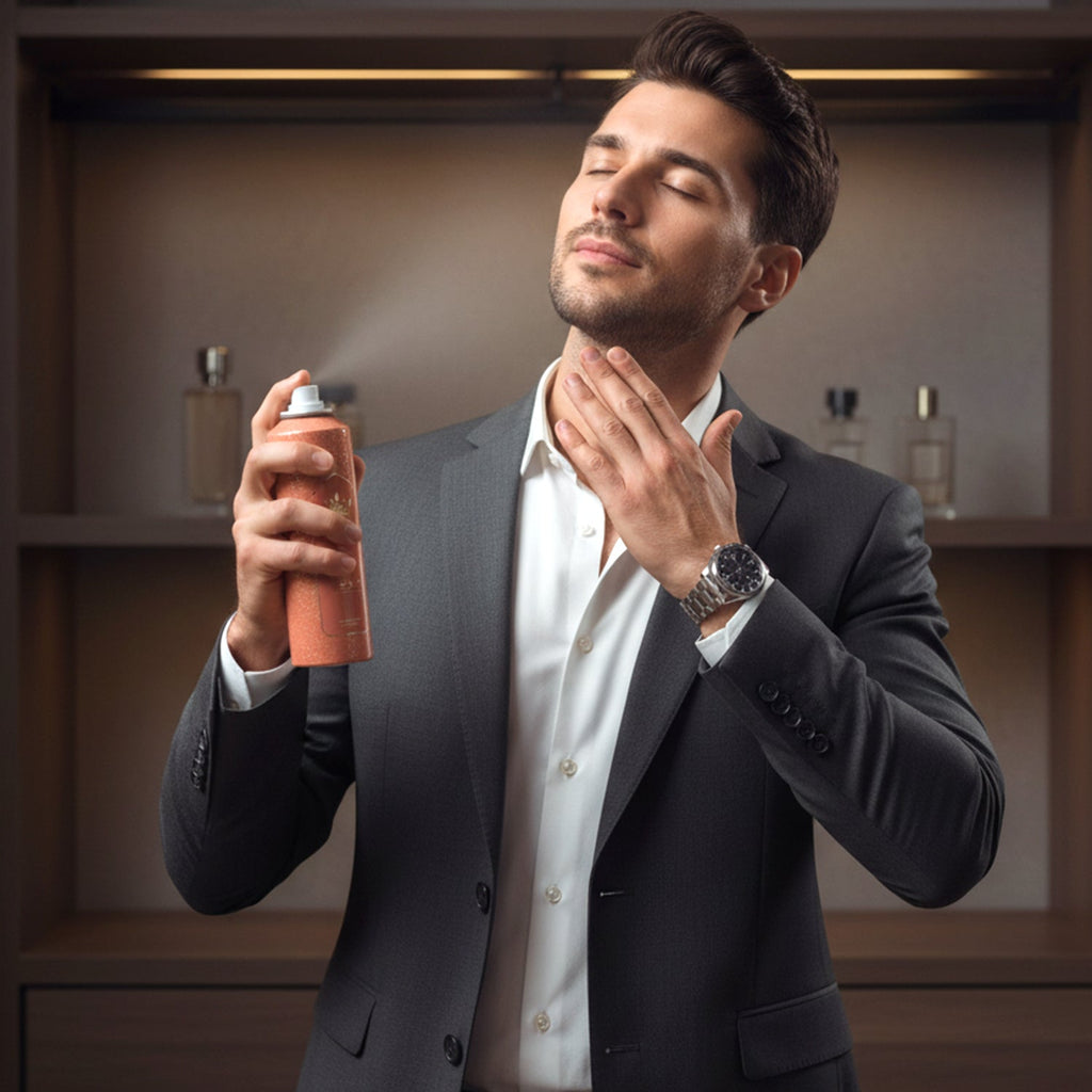 Stylish deodorant spray can from Next Vanity