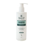 Zequz deep conditioning shampoo designed to reduce frizz and strengthen hair