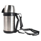 Food-grade stainless steel vacuum flask bottle with silicone seal cap