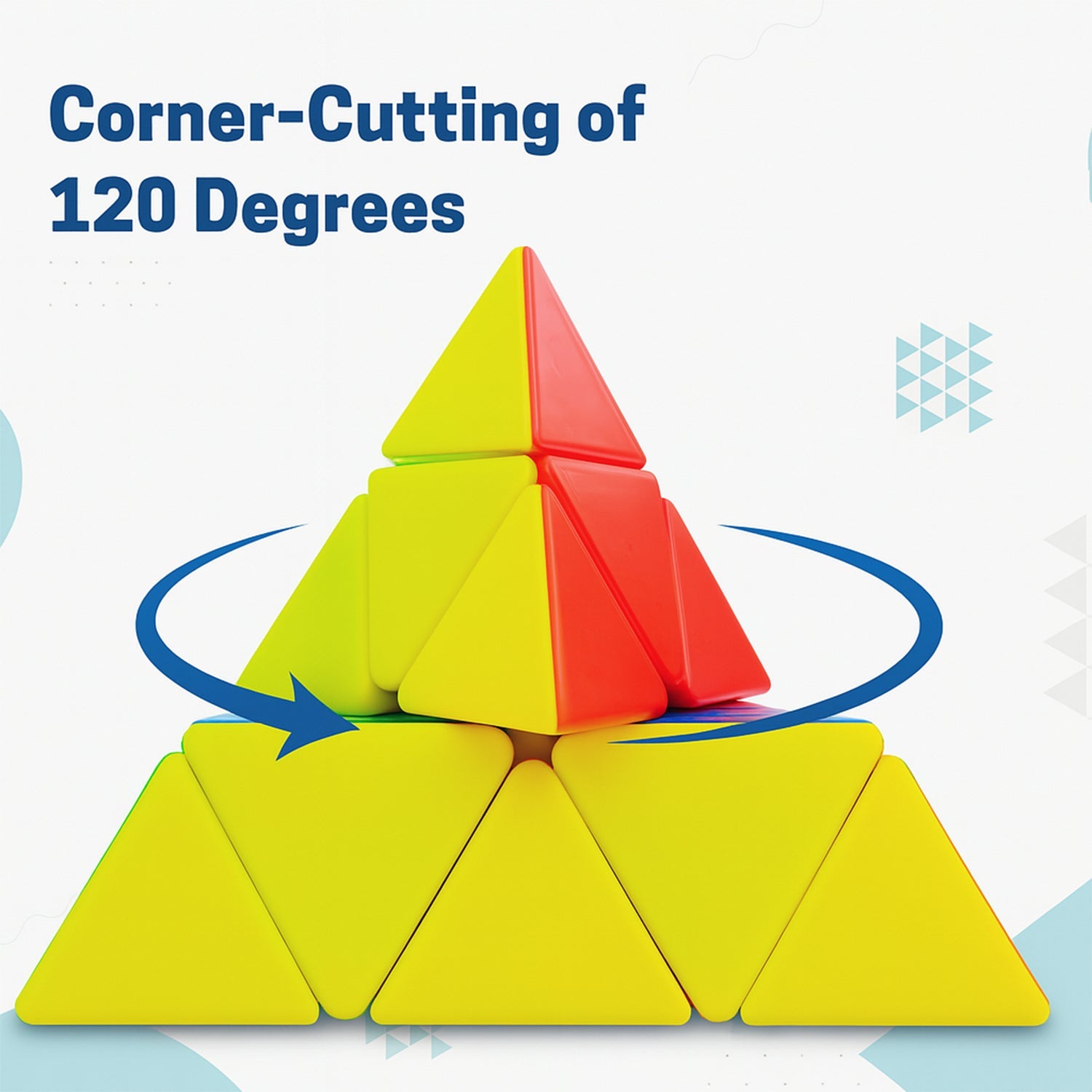 Compact and durable triangle puzzle cube toy for kids and adults