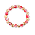 Trendy beaded stretch bracelet with smooth round beads for daily wear