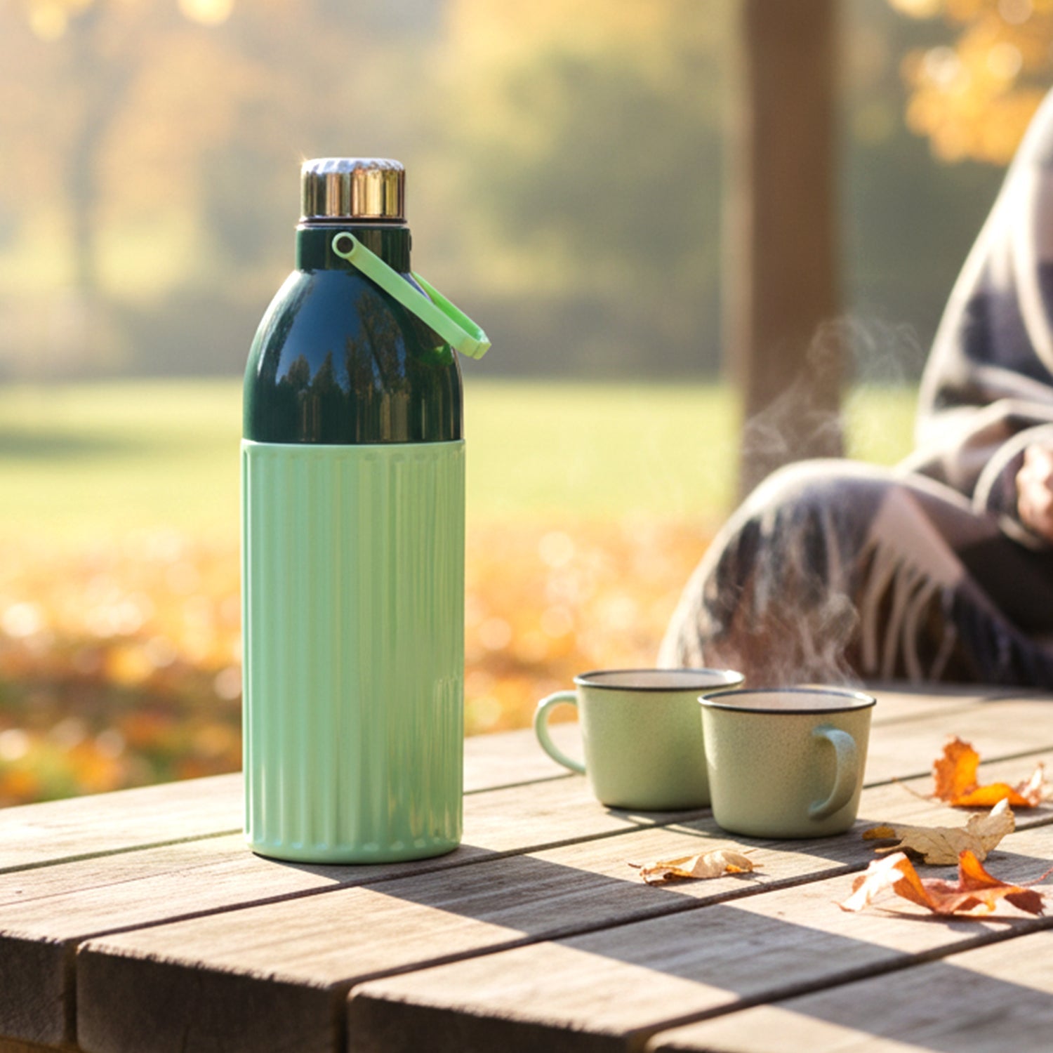 Reusable insulated water bottle suited for office and gym hydration