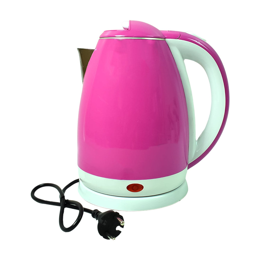Top view of the stainless steel kettle with its wide mouth for easy cleaning.