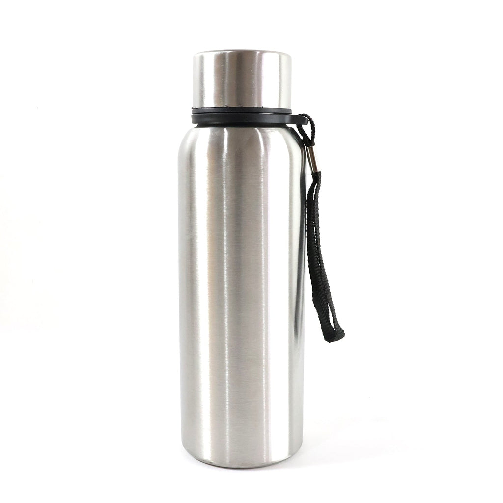 Travel-friendly 750 ML stainless steel water bottle