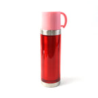 Close-up of sturdy stainless steel base ring on insulated travel mug