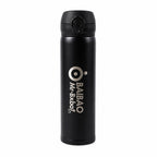 Stylish stainless steel flask for travel and outdoor use